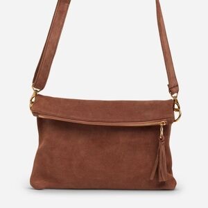 Parker Clay Makeda Leather Crossbody Suede Bag